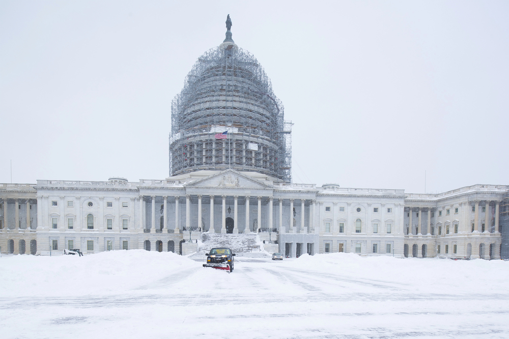 Biggest D.C. Snowstorm in Years Threatens to Derail 2024 Election Certification as Congress Flees Capital Despite Advisory to Stay