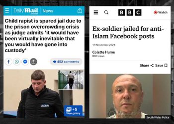 Former Soldier Jailed for Facebook Posts as Rapist Avoids Prison Due to “Overcrowding”