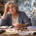 Elderly Woman Amid Fading Memories